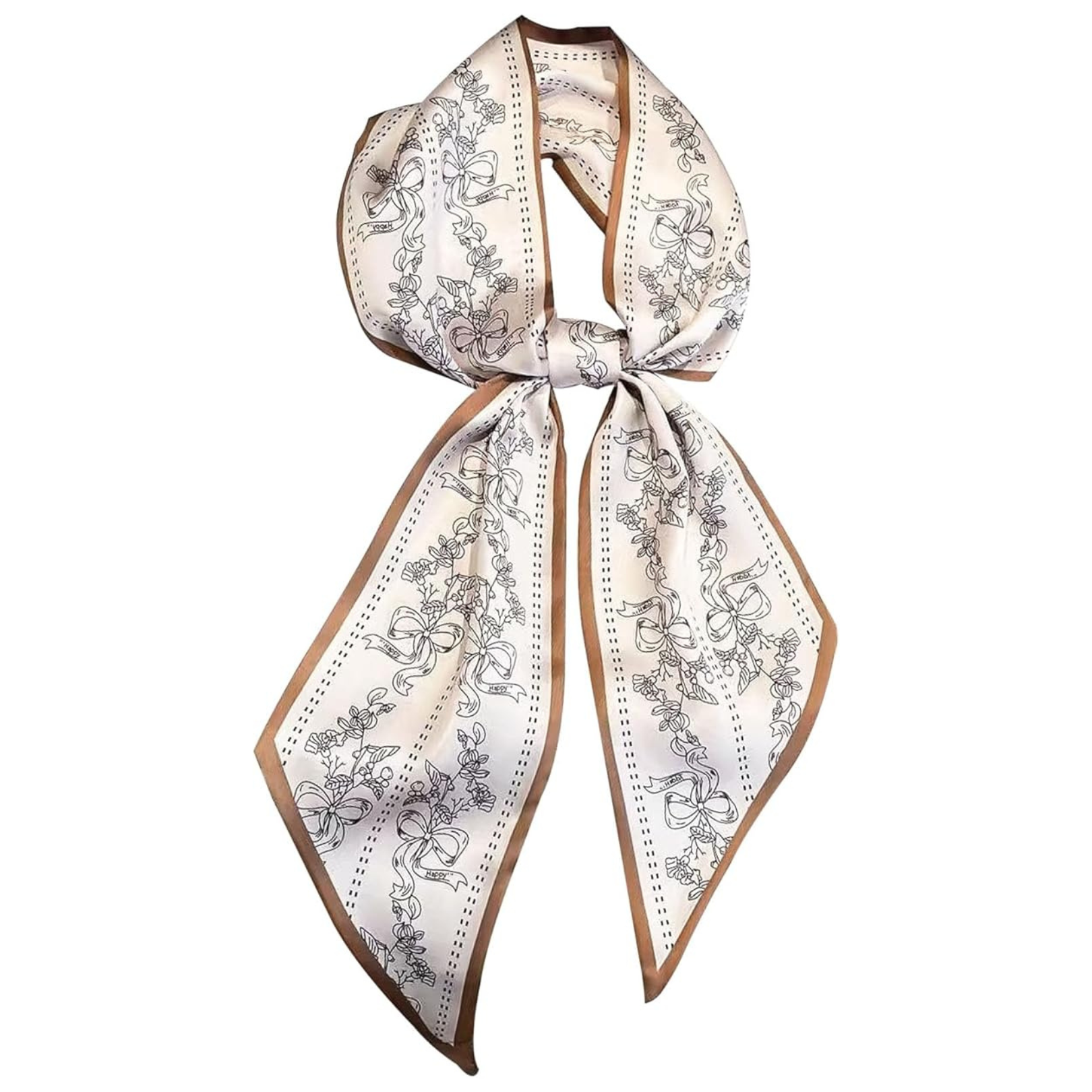 Long Thin Satin Headscarf Fashion
