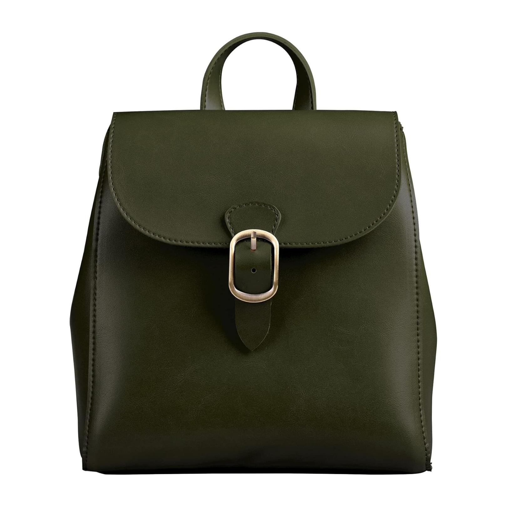 Simple Vegan Leather Flap 3 Way Convertible Backpack